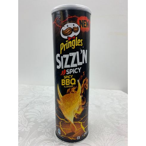 Pringles Sizzlin Spicy BBQ Flavour - 180g Tube