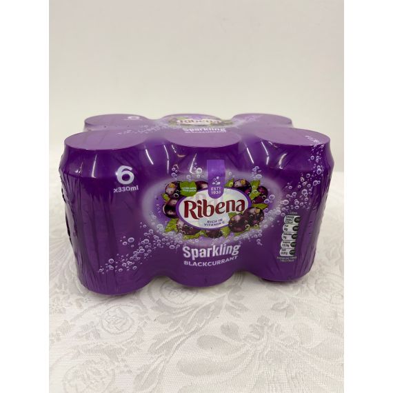 Ribena Sparkling Blackcurrant 6 X 330ml