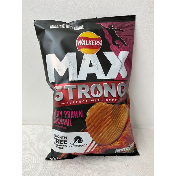 Walkers Max Strong Fiery Prawn Cocktail 140g